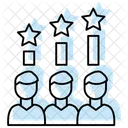 Group Work Color Shadow Line Icon Symbol