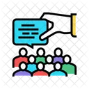 Group Message Speech People Icon