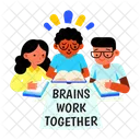 Group Study Learning Friends Icon