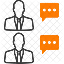Group Talk Discussion Teamwork Icon
