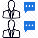 Group Talk Discussion Teamwork Icon