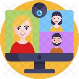 Group Video Call  Icon