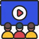 Group Video Course Online Video Video Streaming Icon