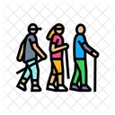 Group Nordic Walkers Icon