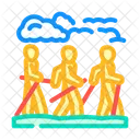Group Nordic Walkers Icon