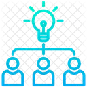 Group Idea Group Meeting Designing Idea Icon