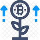 Grow Bitcoin Grow Bitcoin Bitcoin Growth Icon