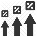 Grow interest rate  Icon