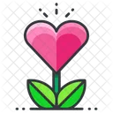 Grow Love Heart Icon