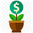 Grow Money Plant Icon