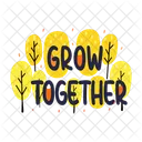 Grow Together Forest Trees Icon