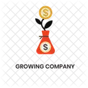 Growing Company Growth Finance Icon