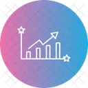 Growing Data Bar Chart Icon