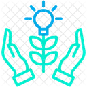 Grow Idea Creative Idea Support Plant Icon