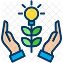 Grow Idea Creative Idea Support Plant Icon