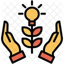 Grow Idea Creative Idea Support Plant Icon
