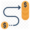 Growing Money Coin Icon