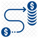 Growing Money Coin Icon