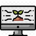 Data Digital Growing Icon
