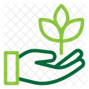 Growing Ecology Hand Icon