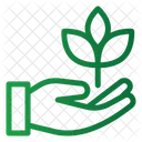 Growing Ecology Hand Icon