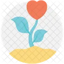 Flower Plant Heart Icon