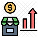 Growing Market Business Profit Icon