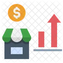 Growing Market Business Profit Icon