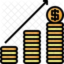 Growing Growth Coin Icon