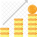 Growing Growth Coin Icon