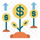 Growing Money Plant Growing Plant Growing Icon