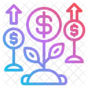Growing Money Plant Growing Plant Growing Icon