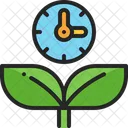 Growing Plant Time Icon