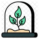 진흙 식물 새싹 식물 성장 아이콘