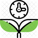 Growing Plant Time Icon
