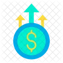 Grown Dollar Money Growth Finance Icon