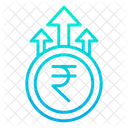 Grown Rupees Money Growth Finance Icon