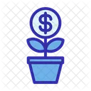 Business Plant Dollar Icon