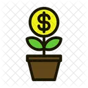 Business Plant Dollar Icon