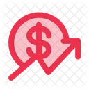 Growth Benefit Line Graph Icon