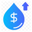Growth Water Price Price Up Icon
