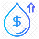 Growth Water Price Price Up Icon