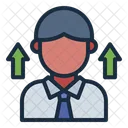 Growth Worker Employee Icon