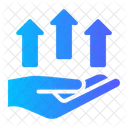 Growth Success Up Arrows Icon