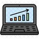 Growth Graphic Laptop Icon