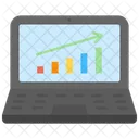 Growth Graphic Laptop Icon