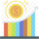 Growth Bar Chart Performance Icon
