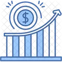 Growth Bar Chart Performance Icon