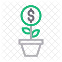 Growth Dollar Marketing Icon