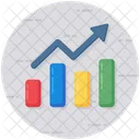 Growth Chart Bar Chart Data Analytics Icon